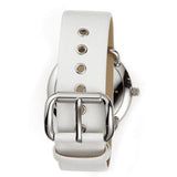 Buy Shop Marc Jacobs Amy White Dial White Leather Strap Watch for Women - MBM1136 USA Online