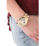 Buy Shop Marc Jacobs Rock Metal Chronograph Gold Dial Gold Steel Strap Watch for Men - MBM3158 USA Online