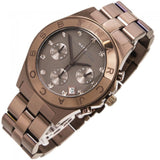 Buy Shop Marc Jacobs Blade Chronograph Brown Dial Brown Steel Strap Watch for Women - MBM3121 USA Online