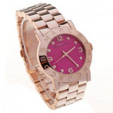 Buy Shop Marc Jacobs Amy Pink Dial Rose Gold Steel Strap Dial Watch for Women - MBM8625 USA Online