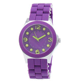 Buy Shop Marc Jacobs Pelly Purple Dial Purple Silicone Strap Watch for Women - MBM2505 USA Online