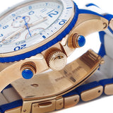 Buy Shop Marc Jacobs Rock Chronograph White Dial Two Tone Silicone Strap Watch for Women - MBM2594 USA Online
