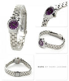 Buy Shop Marc Jacobs Amy Purple Dial Silver Steel Strap Watch for Women - MBM3228 USA Online