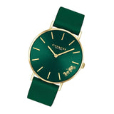Buy Shop Coach Perry Green Dial Green Leather Strap Watch for Women - 14503383-C USA Online