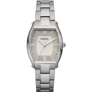 Buy Shop Fossil Wallace Designer Silver Dial Silver Steel Strap Watch for Women - ES3057 USA Online