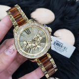 Buy Shop Michael Kors Wren Gold Dial Two Tone Steel Strap Watch for Women - MK6294 USA Online