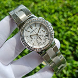 Buy Shop Michael Kors Dylan Silver Dial Silver Steel Strap Watch for Women - MK5585 USA Online