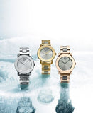 Buy Shop Movado Bold Ceramic Silver Dial Silver Steel Strap Watch for Women - 3600638 USA Online