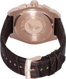 Buy Shop Emporio Armani Federico Chronograph Blue Dial Brown Leather Strap Watch For Men - AR11563 USA Online