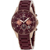 Buy Shop Marc Jacobs Rock Chronograph Red Dial Red Silicone Strap Watch for Women - MBM2596 USA Online