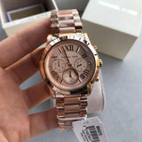 Buy Shop Michael Kors Cooper Rose Gold Rose Gold Steel Strap Watch for Women - MK6275 USA Online
