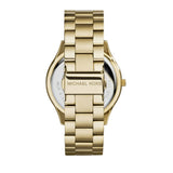 Buy Shop Michael Kors Slim Runway Green Dial Gold Steel Strap Watch for Women - MK3435 USA Online