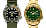 Buy Shop Seiko 5 Sports HUF Limited Edition Green Dial Gold Steel Strap Watch For Men - SRPJ20 USA Online