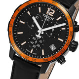 Buy Shop Tissot T Sport Quickster Chronograph Black Dial Black Rubber Strap Watch For Men - T095.417.36.057.01 USA Online