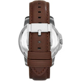 Buy Shop Fossil Grant Automatic White Dial Brown Leather Strap Watch for Men - ME3052 USA Online