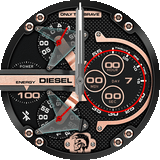 Buy Shop Diesel Mr Daddy 2.0 Chronograph Black Dial Black Leather Strap Watch For Men - DZ7350 USA Online