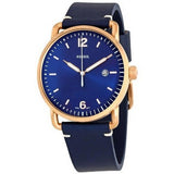 Buy Shop Fossil The Commuter Blue Dial Blue Leather Strap Watch for Men - FS5274 USA Online