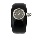 Buy Shop Emporio Armani Casual Analog Black Dial Black Leather Strap Watch For Women - AR0739 USA Online