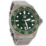 Buy Shop Tag Heuer Aquaracer Professional 300 Automatic Green Dial Silver Steel Strap Watch for Men - WBP208B.BF0631 USA Online