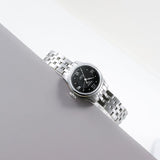 Buy Shop Tissot Le Locle Automatic Lady Black Dial Silver Steel Strap Watch For Women - T41.1.183.56 USA Online