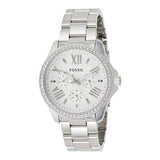 Buy Shop Fossil Cecile Chronograph Silver Dial Silver Steel Strap Watch for Women - AM4481 USA Online