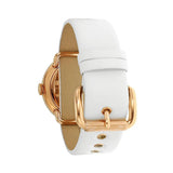 Buy Shop Marc Jacobs Amy White Dial White Leather Strap Watch for Women - MBM1180 USA Online