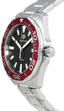 Buy Shop Tag Heuer Aquaracer Black Dial Silver Steel Strap Watch for Men - WAY101B.BA0746 USA Online
