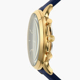 Buy Shop Fossil Neutra Chronograph Blue Dial Blue Leather Strap Watch for Men - FS5790 USA Online