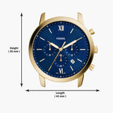 Buy Shop Fossil Neutra Chronograph Blue Dial Blue Leather Strap Watch for Men - FS5790 USA Online