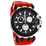 Buy Shop Tissot T Race Chronograph Black Dial Red Silicone Strap Watch For Men - T115.417.27.051.00 USA Online
