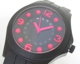 Buy Shop Marc Jacobs Pelly Black Dial Black Silicone Strap Watch for Women - MBM2508 USA Online