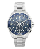 Buy Shop Tag Heuer Aquaracer Blue Dial SIlver Steel Strap Watch for Men - CAY111B.BA0927 USA Online