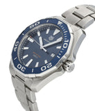 Buy Shop Tag Heuer Aquaracer Blue Dial Silver Steel Strap Watch for Men - WAY101C.BA0746 USA Online