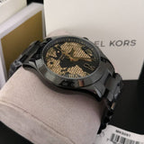 Buy Shop Michael Kors Layton Pave Black Dial Black Steel Strap Watch for Women - MK6091 USA Online