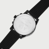 Buy Shop Armani Exchange Outerbanks Chronograph Black Dial Black Silicone Strap Watch For Men - AX1343 USA Online
