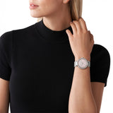 Buy Shop Michael Kors Darci Analog Pink Dial Silver Mesh Bracelet Watch For Women - MK4518 USA Online