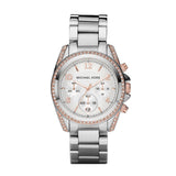 Buy Shop Michael Kors Blair Chronograph Silver Dial Silver Steel Strap Watch for Women - MK5459 USA Online