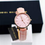 Buy Shop Daniel Wellington Petite Rouge Pink Dial Pink Leather Strap Watch For Women - DW00100511 USA Online