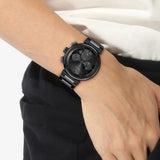 Buy Shop Hugo Boss One Chronograph Black Dial Black Steel Strap Watch For Men - 1514001 USA Online