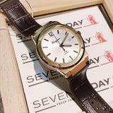 Buy Shop Salvatore Ferragamo F-80 Classic White Dial Brown Leather Strap Watch for Men - SFDT00819 USA Online
