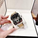 Buy Shop Guess Phoenix Multifunction Black Dial Brown Leather Strap Watch for Men - GW0202G3 USA Online