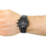 Buy Shop Emporio Armani Luigi Chronograph Black Dial Black Stainless Steel Watch For Men - AR1507 USA Online