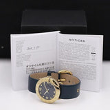 Buy Shop Marc Jacobs Blade Blue Dial Blue Leather Strap Watch for Women - MBM1224 USA Online