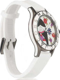 Buy Shop Marc Jacobs Miss Marc Flower White Dial White Silicone Strap Watch for Women - MBM5513 USA Online