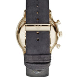Buy Shop Emporio Armani Gianni Beige Dial Grey Leather Strap Watch For Men - AR0386 USA Online