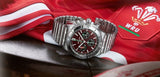Buy Shop Breitling Chronomat B01 42 Six Nations Wales Red Dial Silver Steel Strap Watch for Men - AB0134A61K1A1 USA Online