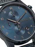 Buy Shop Hugo Boss Skymaster Chronograph Blue Dial Blue Mesh Bracelet Watch for Men - 1513836 USA Online
