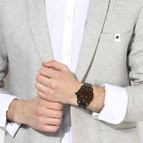 Buy Shop Fossil The Commuter Brown Dial Black Steel Strap Watch for Men - FS5277 USA Online