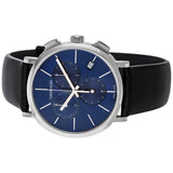 Buy Shop Calvin Klein Chronograph Blue Dial Black Leather Strap Watch for Men - K8Q371CN USA Online