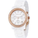 Buy Shop Michael Kors Ceramic White Dial White Steel Strap Watch for Women - MK5269 USA Online
